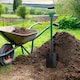 image 3 of Garden Border Digging Spade Strong Carbon Steel Gardening Hand Tool