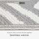 image 3 of Homescapes Outdoor Rug Luxury Waterproof Reversible Recycled, For Garden, Luna Geometric Grey | 150 x 240 cm
