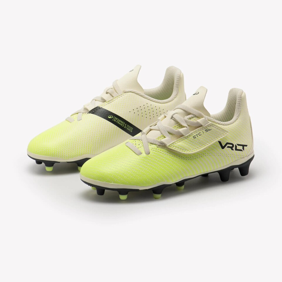 image 1 of Decathlon Kids' Rip-Tab Football Boots Viralto I FG JR Easy