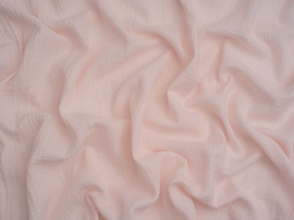 Minerva Core Range Pink Cotton Double Gauze Fabric for Dressmaking, 130cm / 51" Wide - per metre