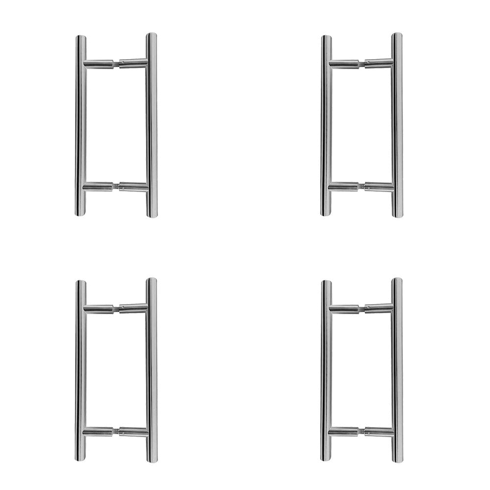 4 PACK Premium Stainless Steel 19mm Pull Handle for B2B Fixing - Durable Satin Finish - Door Handle