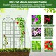 image 5 of COSTWAY 2 Pack Garden Plant Trellis Stakes for Climbing Plants