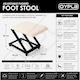 image 10 of Adjustable Folding Cushion Padded Footstool Foot Rest