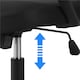 image 4 of Yaheetech Set of 2 Adjustable Computer Chair w/ Lumbar Support Black | Black