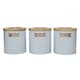 image 1 of KitchenCraft Airtight Tea Coffee Sugar Canister Set Blue