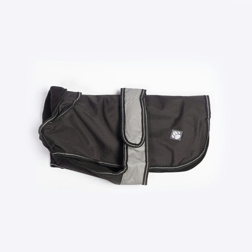image 1 of Danish Design 2 In 1 Black Dog Coat 40cm (16")