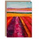 image 1 of Abstract Red Tulip Fields Oil Pink Bold Him Her Birthday Card
