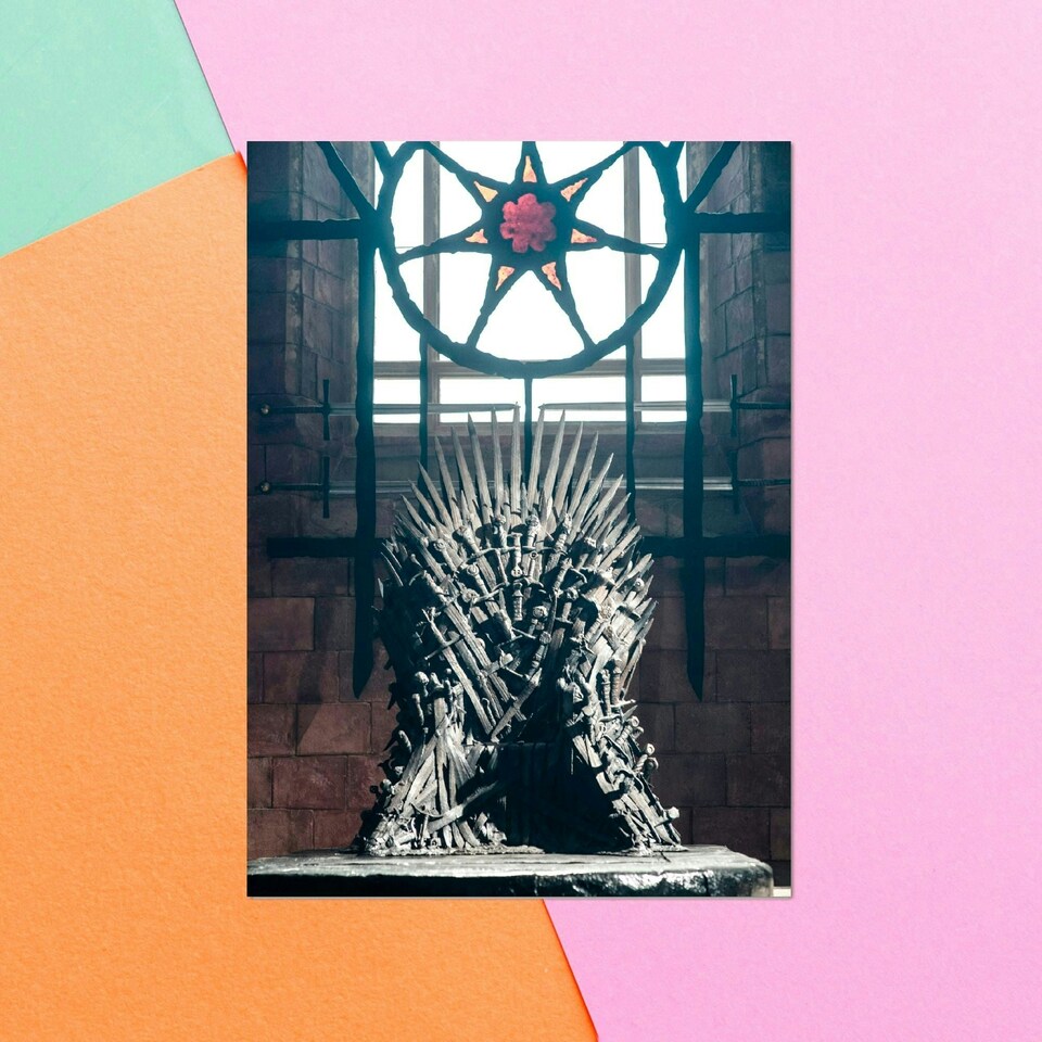 Official Game of Thrones Iron Throne Greetings Card