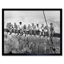Lunch Atop A Skyscraper New York 1932 Iconic Photo Framed Wall Art Print