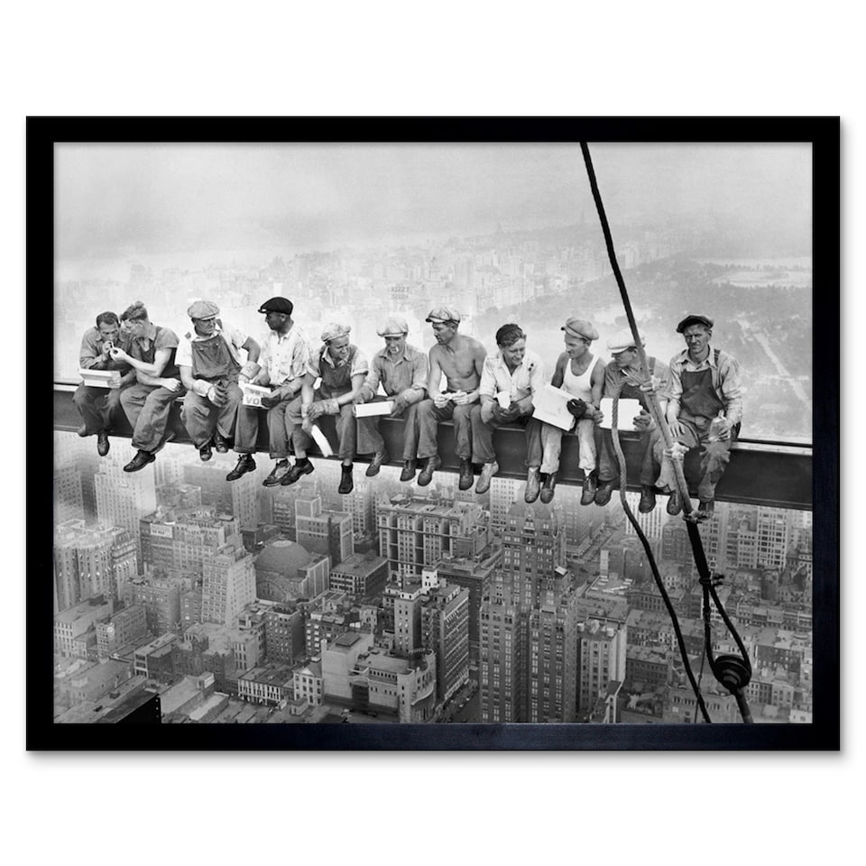 image 1 of Lunch Atop A Skyscraper New York 1932 Iconic Photo Framed Wall Art Print