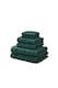 image 1 of Versailles Jacquard 6 Piece Cotton Towels Bale Set Soft and Absorbent | Green | Bath towel