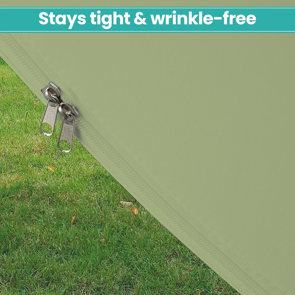 image 1 of 160GSM Sage Green Round Arch Backdrop Cover - 220cm