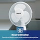 image 6 of GEEPAS 12" Table Fan | Electric Portable Worktop Desk Fan, White