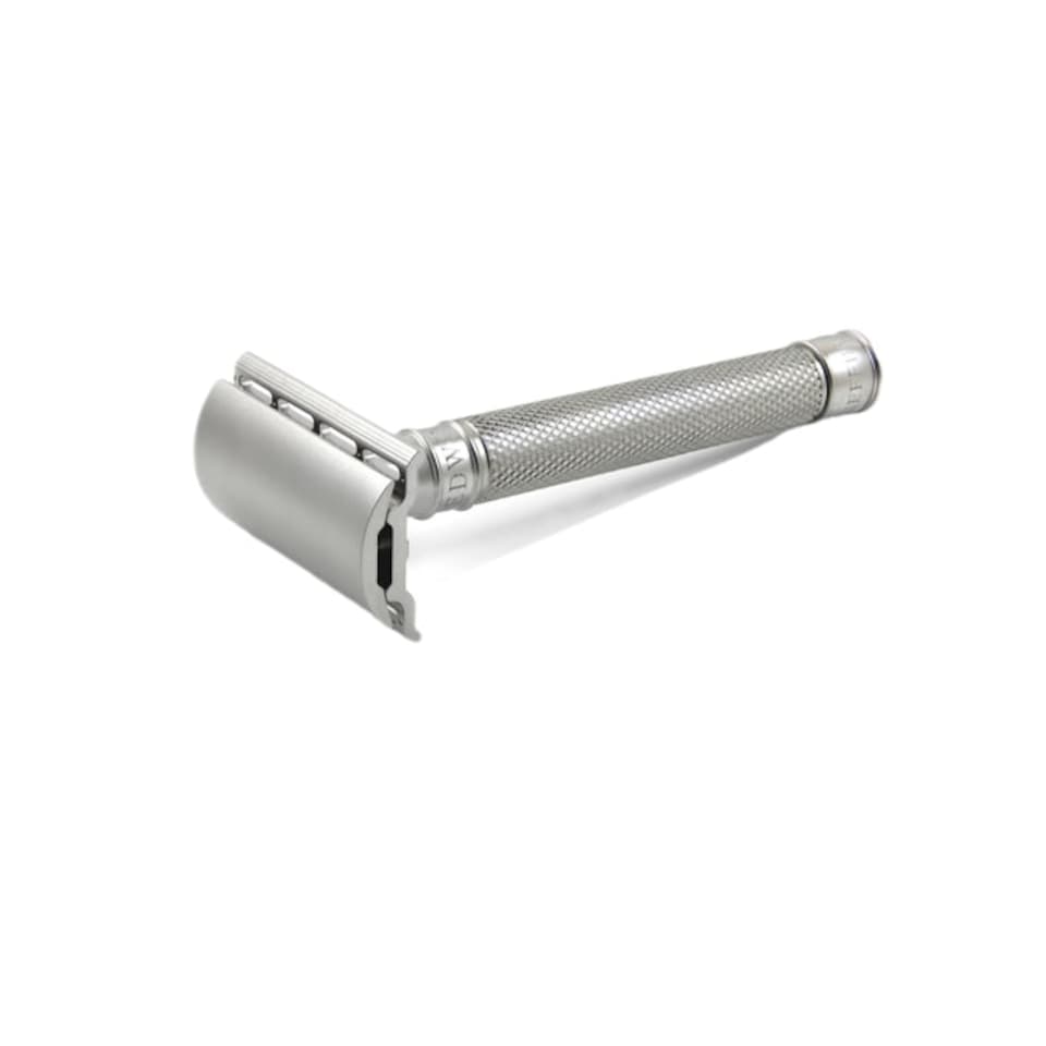 Edwin Jagger 3ONE6 Stainless Steel Knurled DE Safety Razor