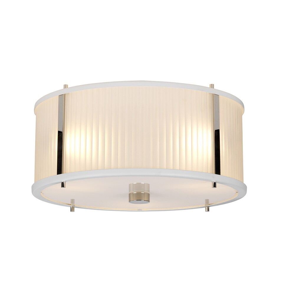image 1 of Corona Cylindrical 3 Light Pendant, White Polished Nickel
