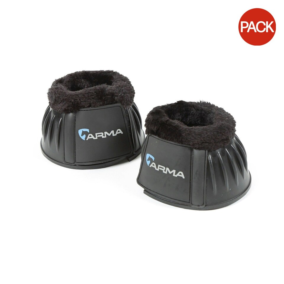 ARMA Horse Overreach Boots (Pack of 2) - Black - Full