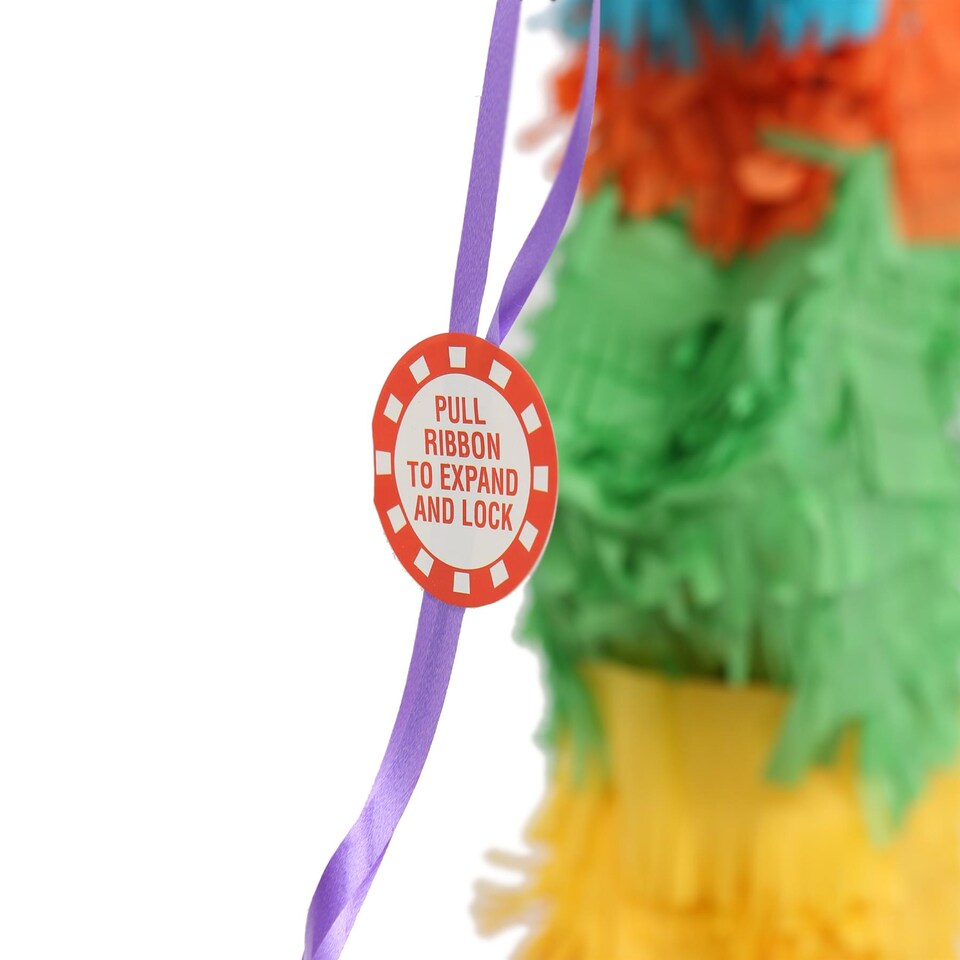 image 1 of Pinatas Number 3 Cardboard Pinata, Stick and Blindfold Set - W35cm x D7.5cm x H50cm - Multi