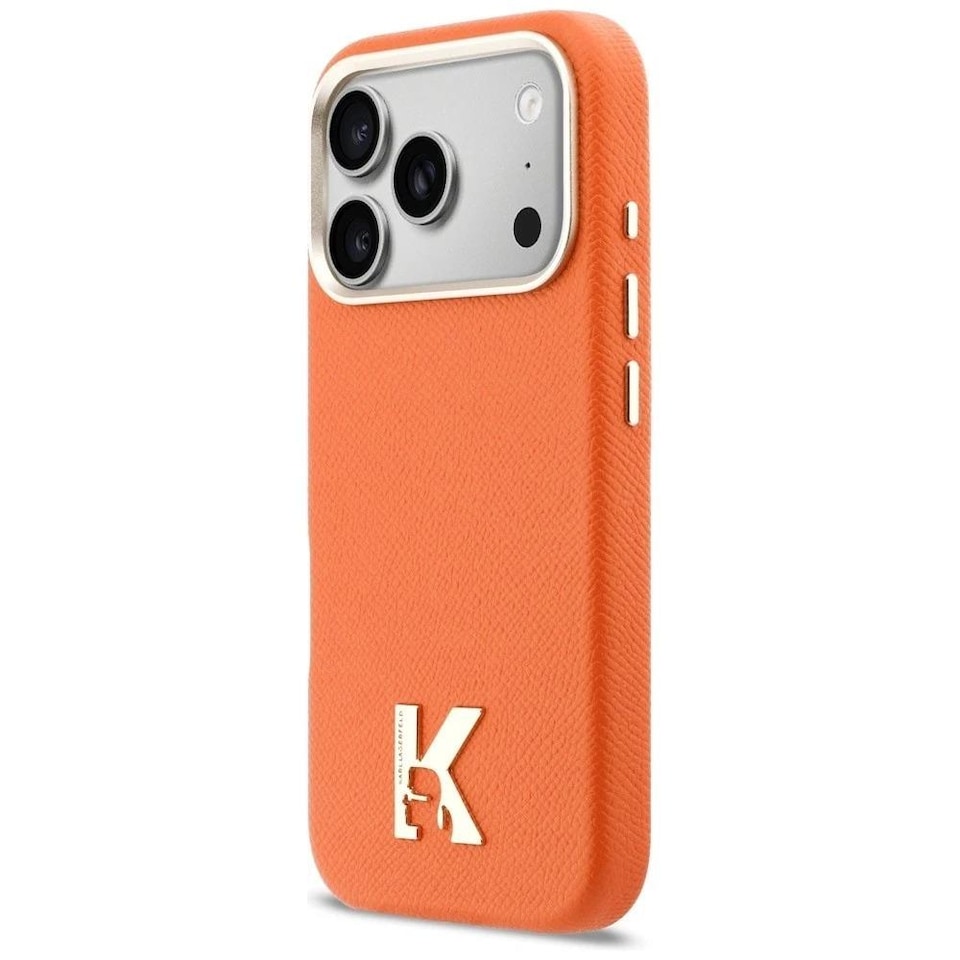 image 1 of Karl Lagerfeld Karl Head Logo Case with MagSafe for iPhone 17 Pro 6.3 Orange - KLHMP17X5PGFKHGO