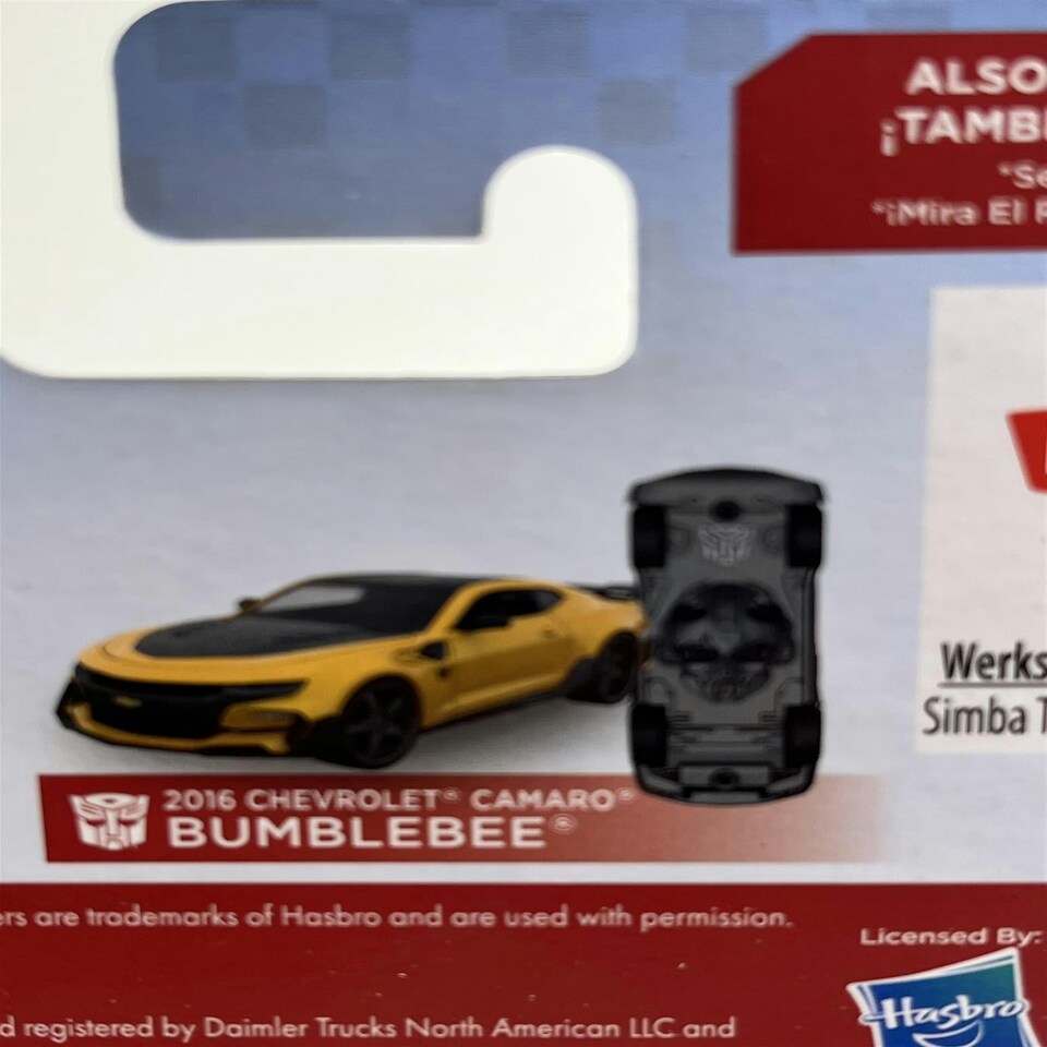 image 1 of Transformers Bumblebee 2016 Chevrolet Camaro 1:64 Jada 253112000
