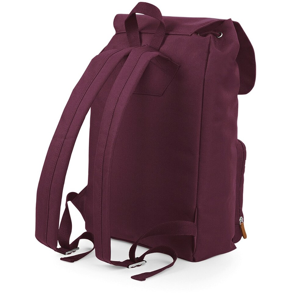 image 1 of BagBase Vintage Laptop Backpack - Burgundy - One Size