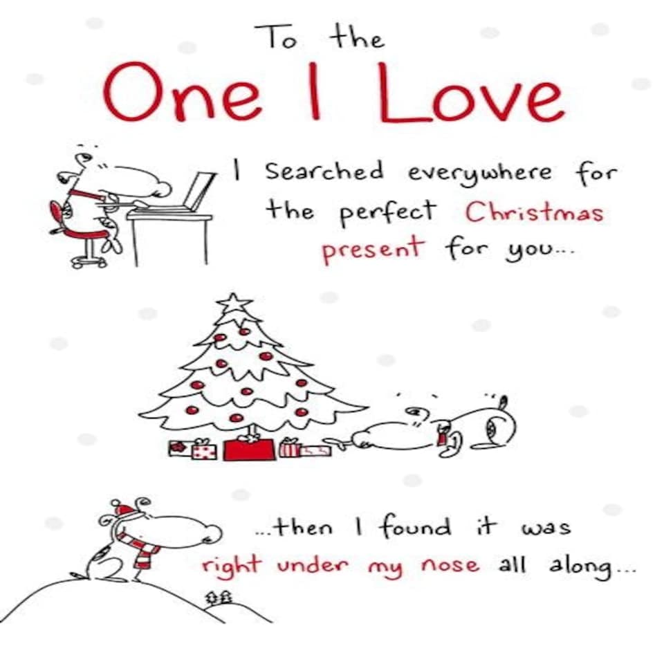 image 1 of To The One I Love Pickles and Patch Christmas Card
