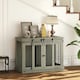 image 1 of PawHut Dog Crate Furniture for Large Dogs, Double Dog Cage for Small Dogs, Grey