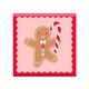 image 2 of Gingerbread Christmas Square Gift Box 16cm