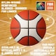 image 3 of Molten BG3800 Basketball, Indoor, FIBA Approved, Composite Leather, Size 6, Orange/Ivory, Suitable For Boys age 12, 13, 14 and Girls age 14 & Adult