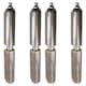 image 1 of 4 PACK Lift Off Bullet Hinge with Grease Nipple Weld On 18x135mm Door Silver