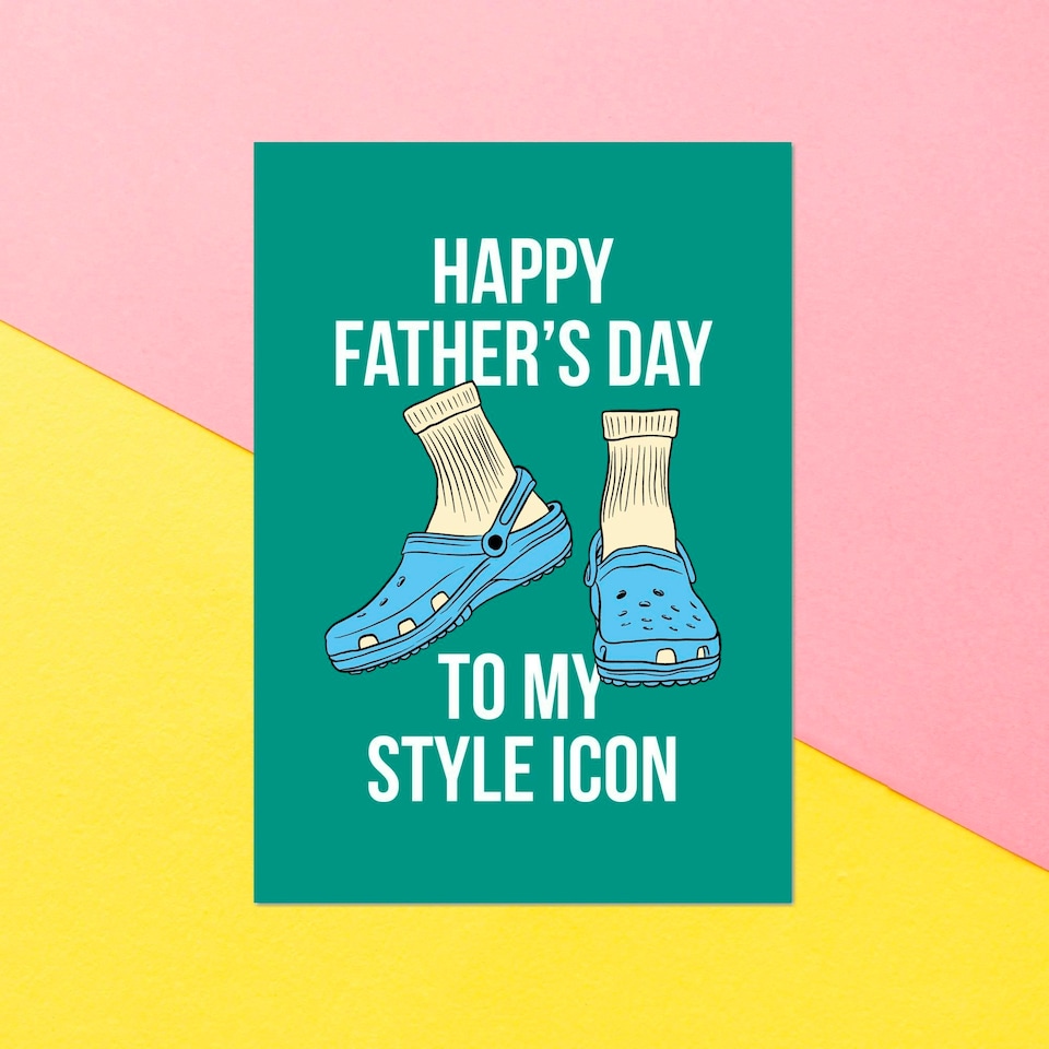 To My Style Icon Happy Father's Day Greetings Card