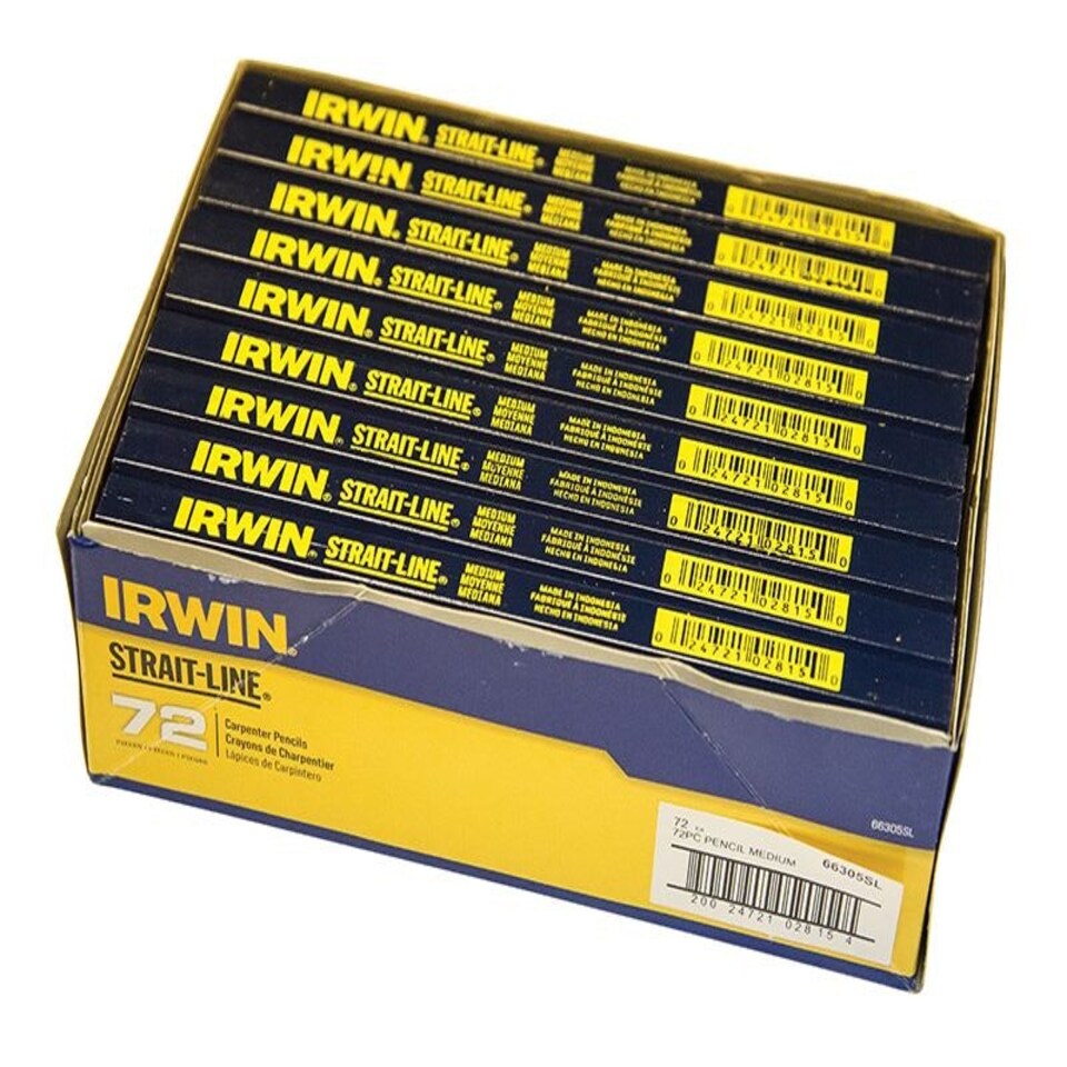 image 1 of IRWIN STRAIT-LINE - Carpenter's Pencils (Box 72) N/A