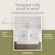 image 7 of Balterley Fireclay Double Bowl Butler Kitchen Sink - Full Weir with Mono Mixer Tap & Wastes, Ceramic Kitchen Sink & Tap | White | White