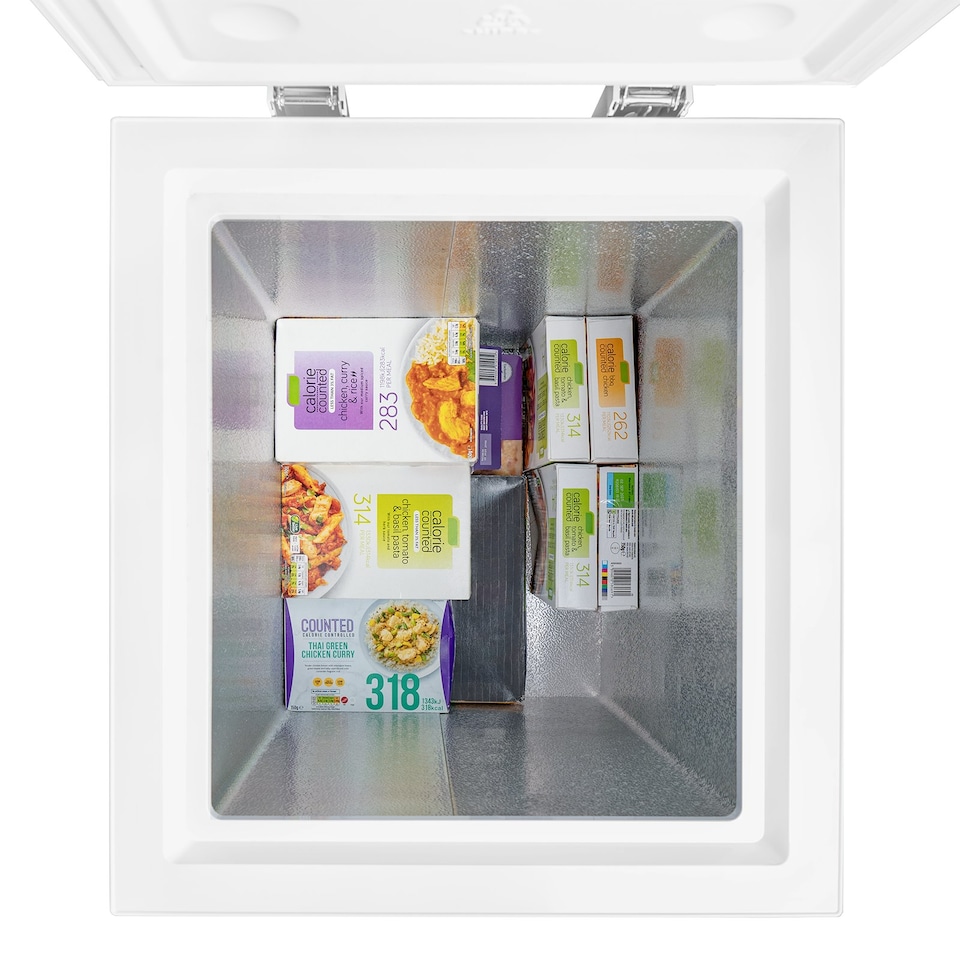 image 1 of SIA SCF92WE 47cm White Freestanding Compact Chest Freezer 92L