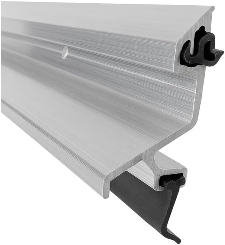 image 1 of Exitex Exeplex Rain Deflector 914mm, Aluminium Door Draught Excluder, Door Weather Bar | Silver