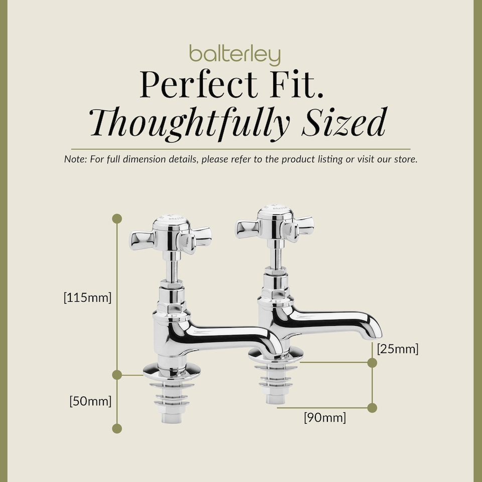 image 1 of Balterley Kingsey Traditional Crosshead Basin Taps