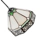 image 5 of Classic 1920s Shabby Chic Pendant Light Shade with Metal Scrollwork Decoration | Green