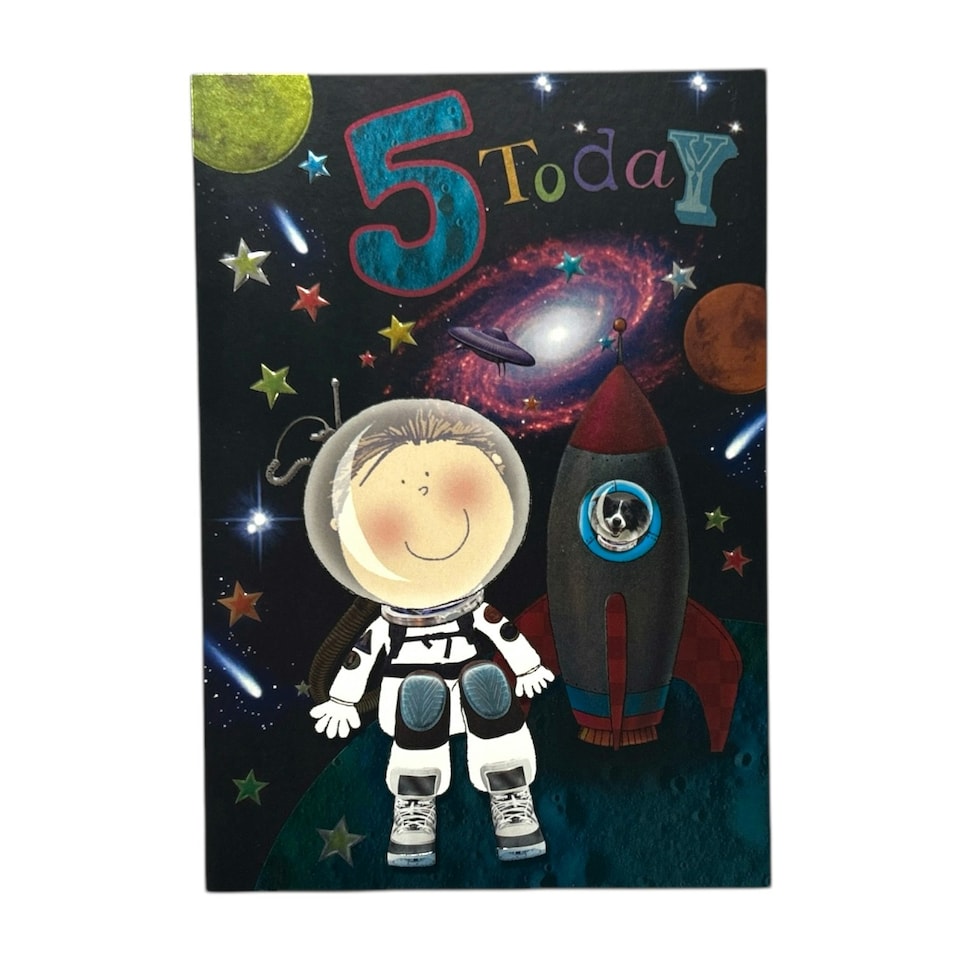 image 1 of Age 5 Male Juvenile Birthday Card