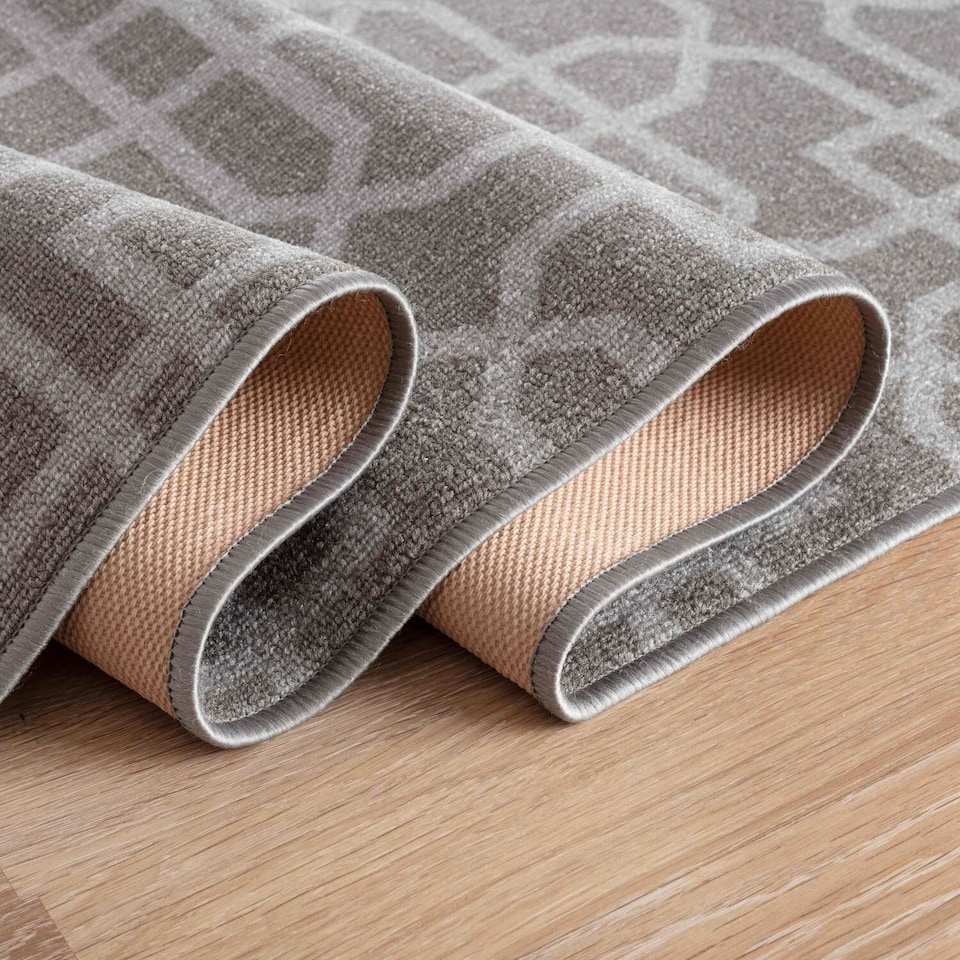 image 1 of Machine Washable Cubed Trellis Design Anti Slip Doormats -