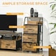 image 3 of HOMCOM Industrial 3 Drawers Storage Cabinet w/ Display Shelves for Living Room
