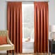 image 2 of Enhanced Living Matrix Orange 46 x 54 inch (117x137cm) Tape Top Thermal Noise reducing Dim Out Curtains (PAIR)