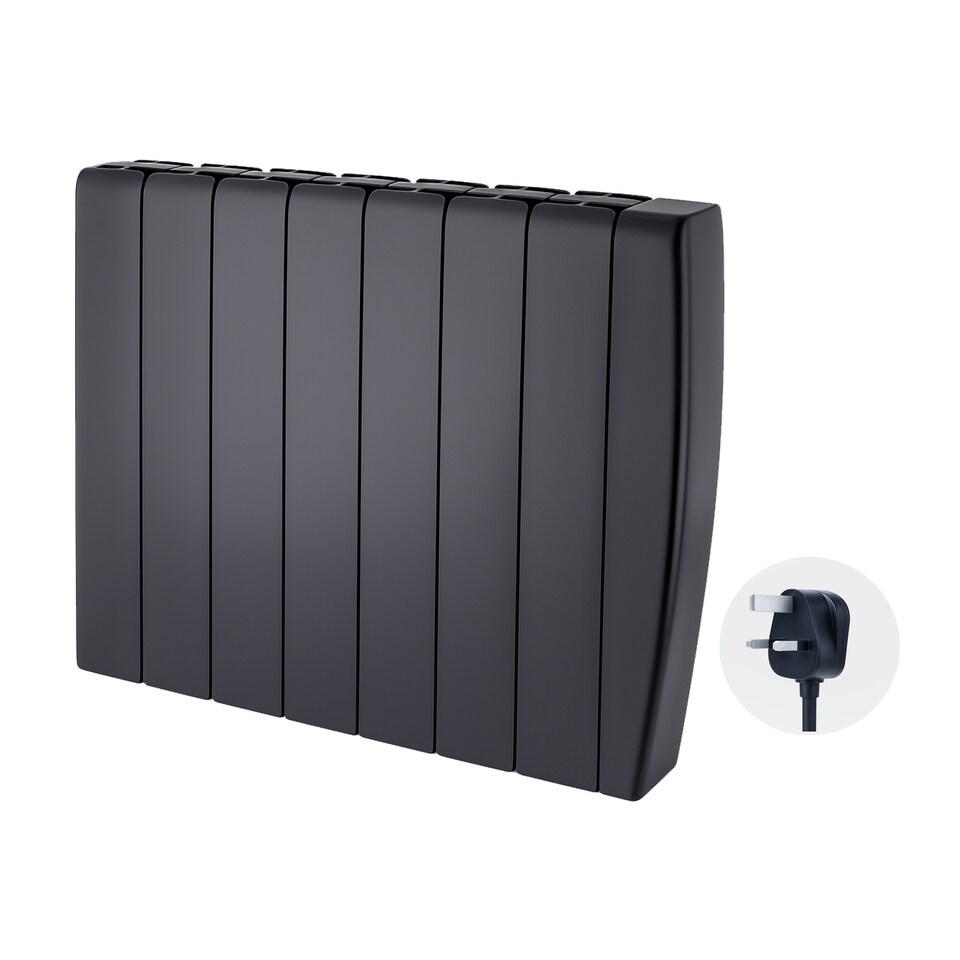 image 1 of TCP Smart 2000W Black Ceramic Panel Electric Radiator