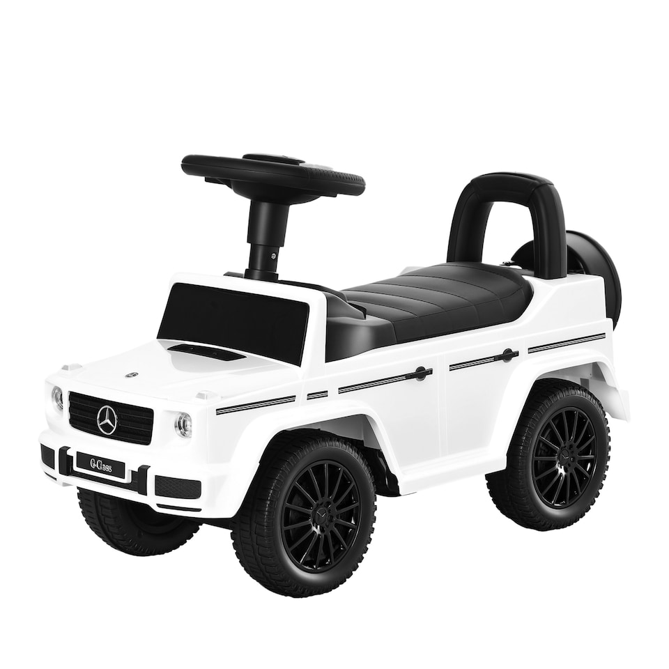 image 1 of HOMCOM Benz G350 Kids Ride on Sliding Car w/ Under Seat Storage No Power White
