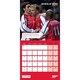 image 4 of Arsenal FC Legends 2025 Square Wall Calendar - Red/Blue/Gold - 30cm x 30cm
