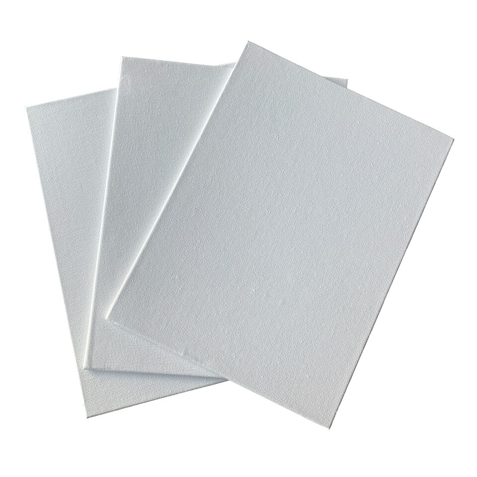 image 1 of 15x20cm Blank White Flat Stretched Board Art Canvas By Janrax