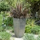 image 1 of Primrose White Cortina Grey Flared Square Planter 76cm