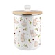 image 1 of Allotment Rabbits Food Waste Caddy - Metal 2L Decorative Kitchen Compost Bin