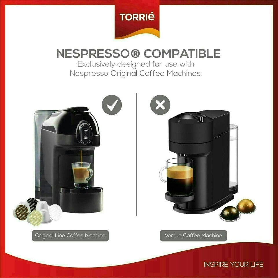 image 1 of Instant Coffee with Milk Nespresso ® Compatible Coffee Capsules (10 Pods)