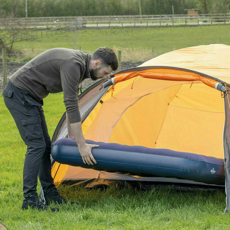 image 1 of Milestone Camping Double Flocked Airbed