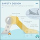 image 3 of AIYAPLAY Foldable Kids Slide, Baby Slide for 1.5-3 Years, Grey