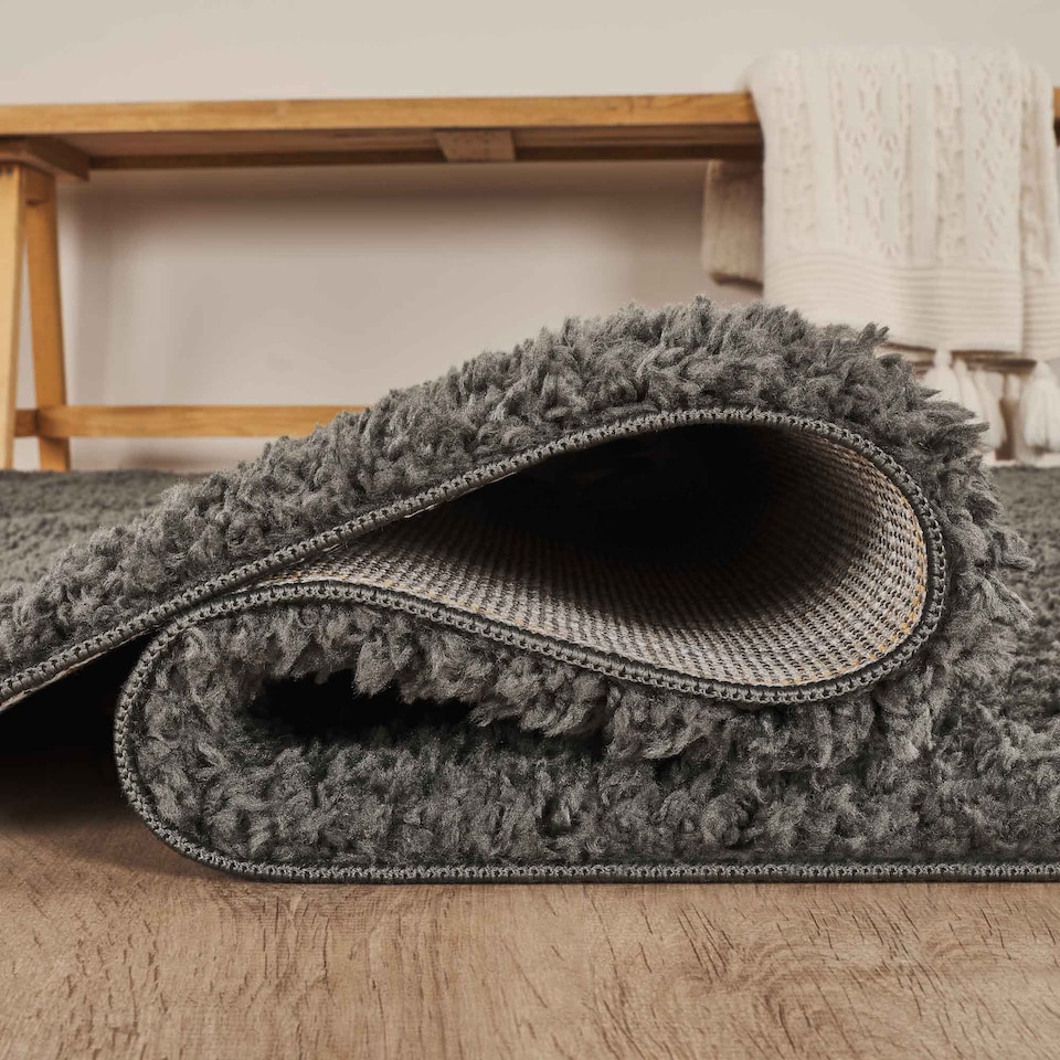 image 1 of Desire Rugs Ainsley Plain Living Room Shaggy Area Rug